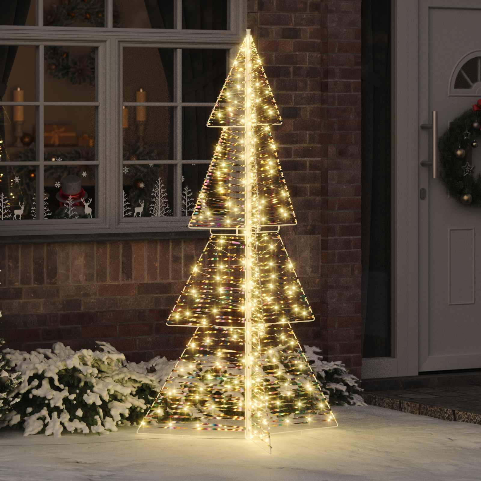 Sapin de Noël avec 240 LED Blanc chaud 180 cm PET - XIOS