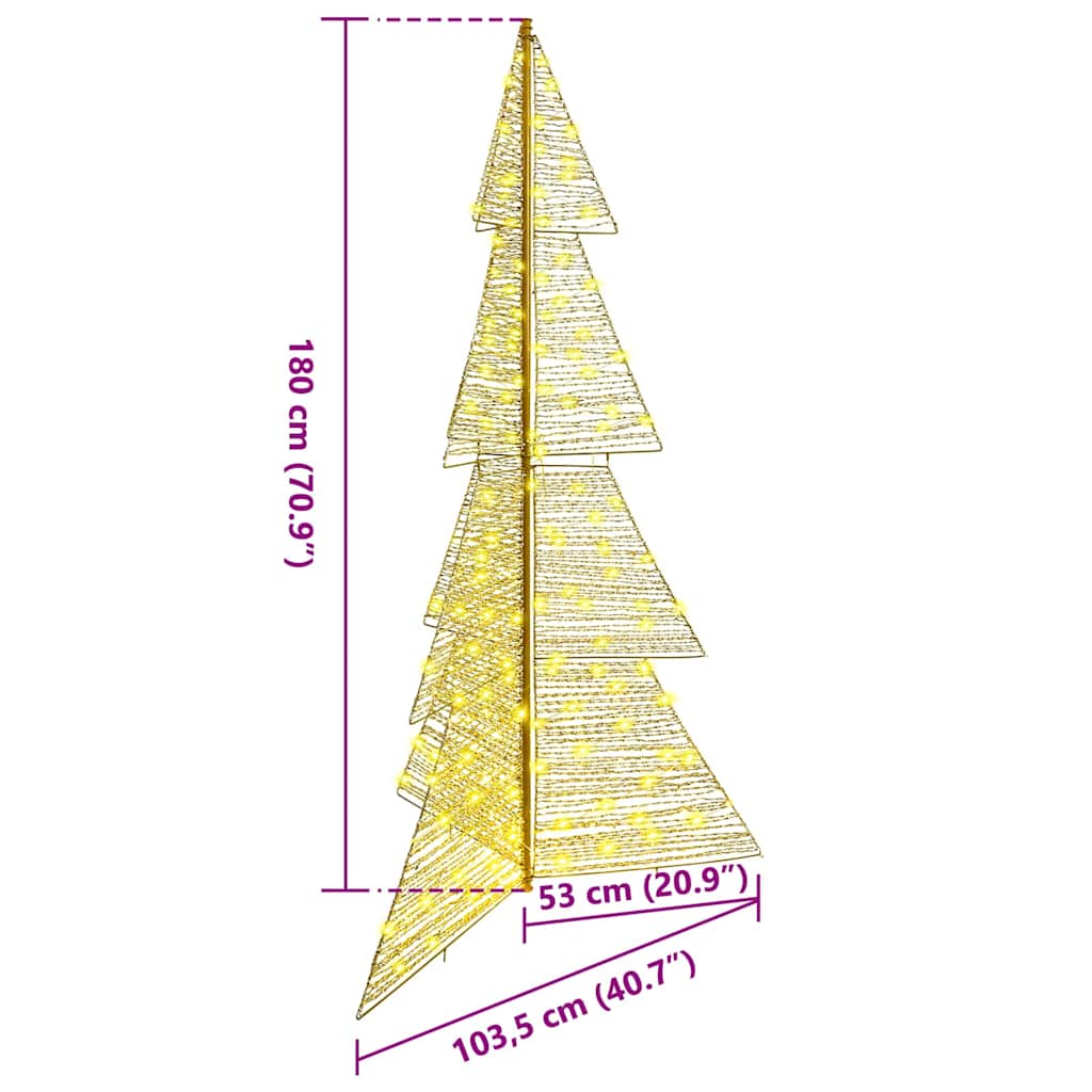 Sapin de Noël avec 240 LED Blanc chaud 180 cm PET - XIOS