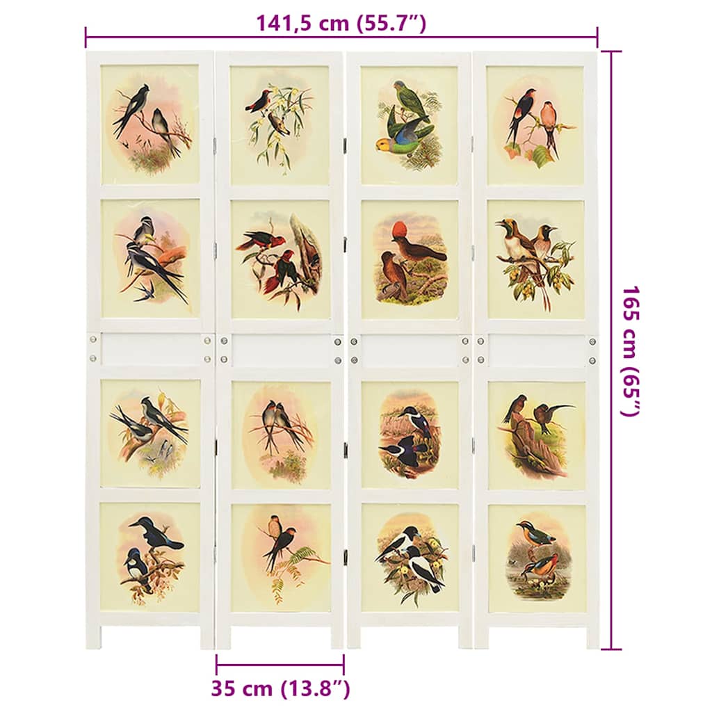 Panneau Romdivider Blanc 141,5 x 165 cm MDF - XIOS
