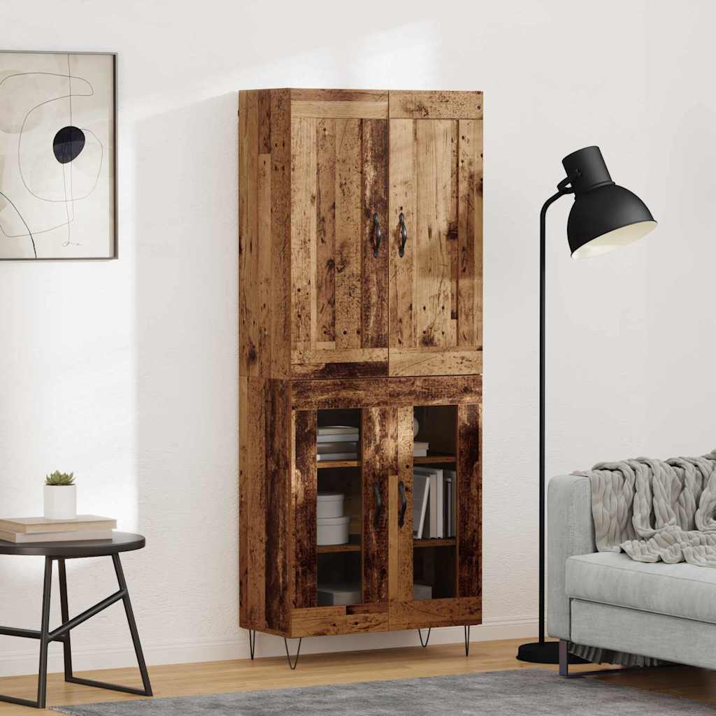 Haut Armoire Bois Ancien 69,5 x 34 x 180 cm Bois d'ingénierie - XIOS