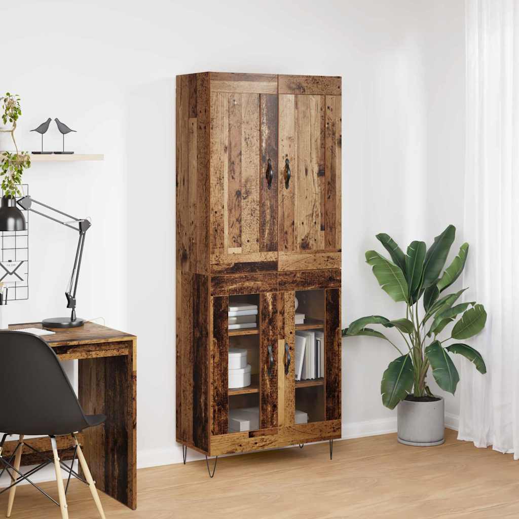 Haut Armoire Bois Ancien 69,5 x 34 x 180 cm Bois d'ingénierie - XIOS