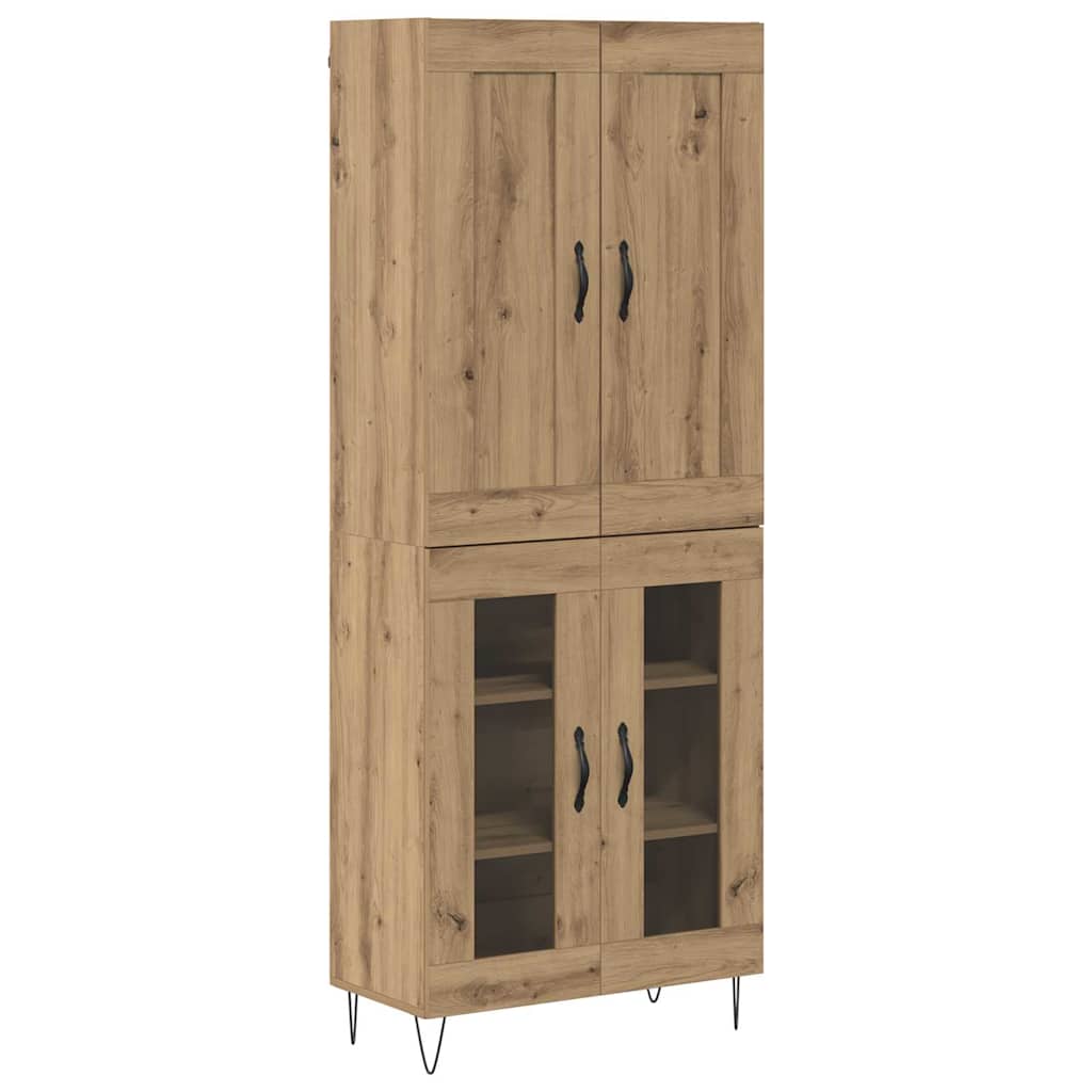 Haut Armoire Chêne artisanal 69,5 x 34 x 180 cm - XIOS
