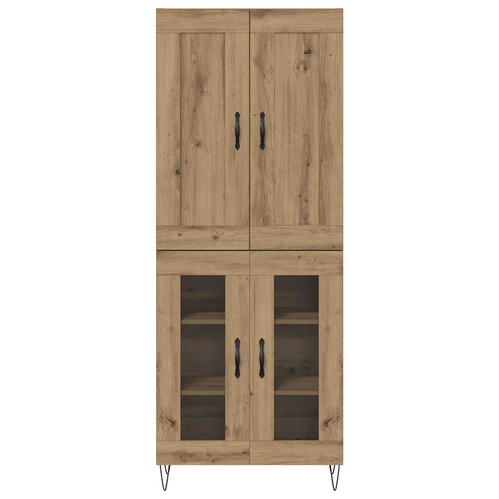 Haut Armoire Chêne artisanal 69,5 x 34 x 180 cm - XIOS