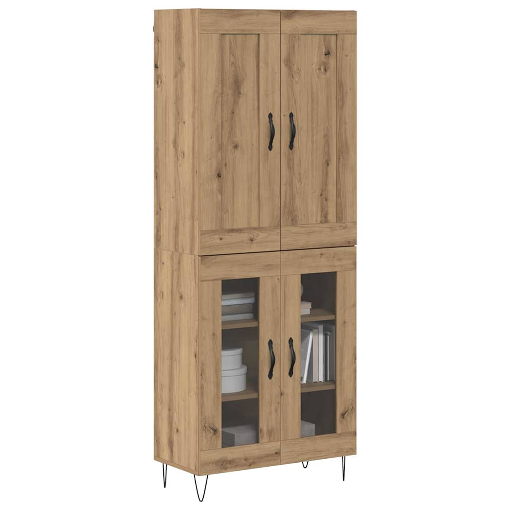 Haut Armoire Chêne artisanal 69,5 x 34 x 180 cm - XIOS