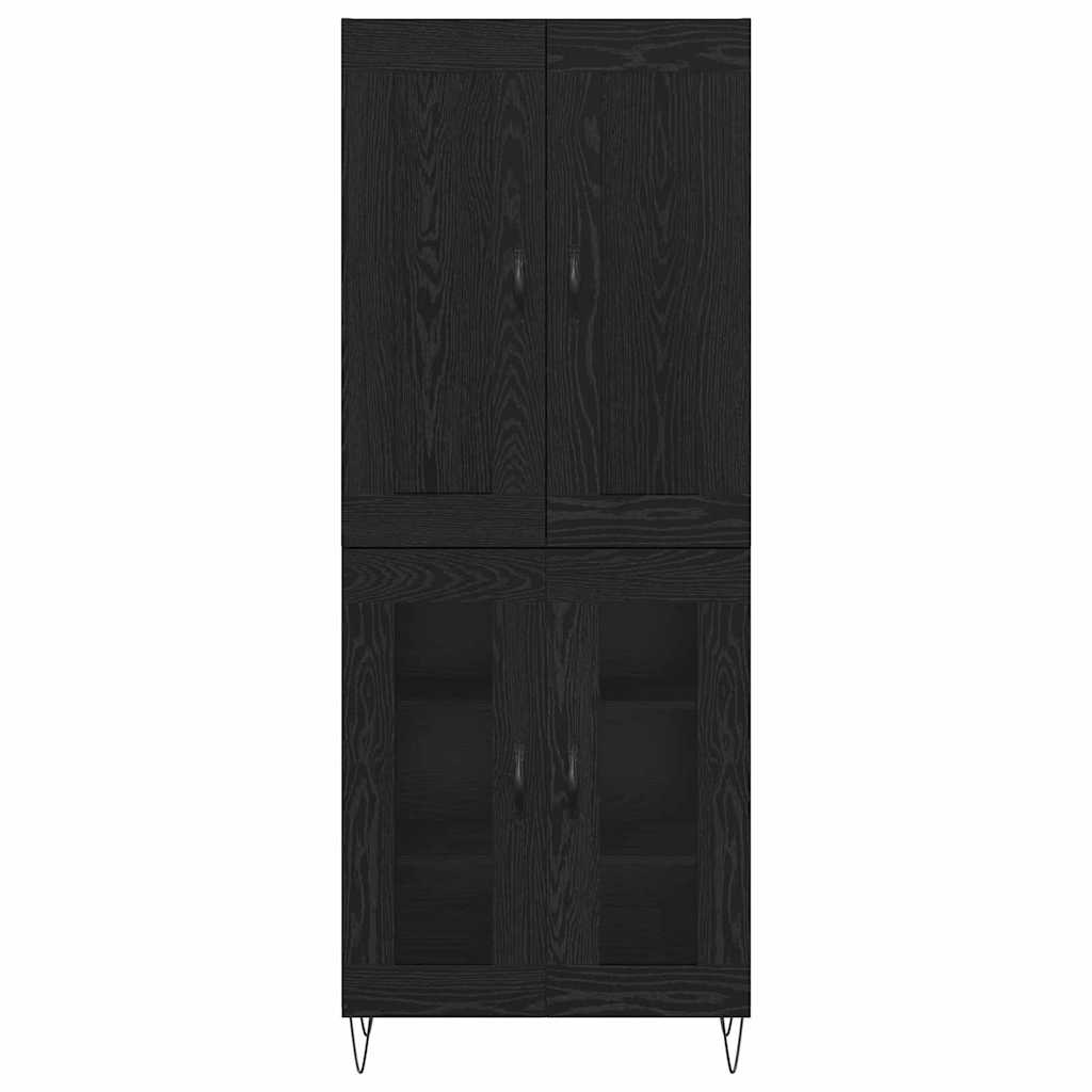 Haut Armoire Chêne noir 69,5 x 34 x 180 cm Bois d'ingénierie - XIOS