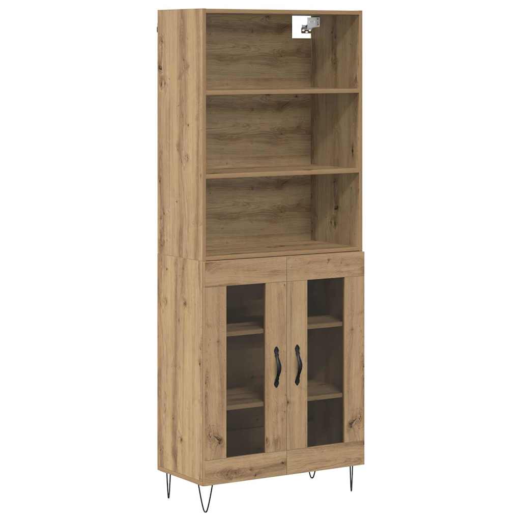 Haut Armoire Chêne artisanal 69,5 x 34 x 180 cm - XIOS