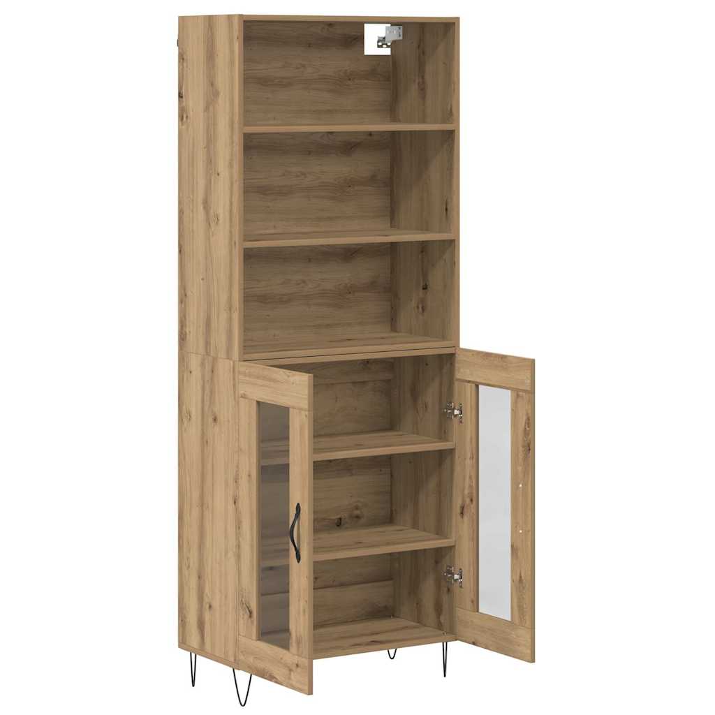 Haut Armoire Chêne artisanal 69,5 x 34 x 180 cm - XIOS