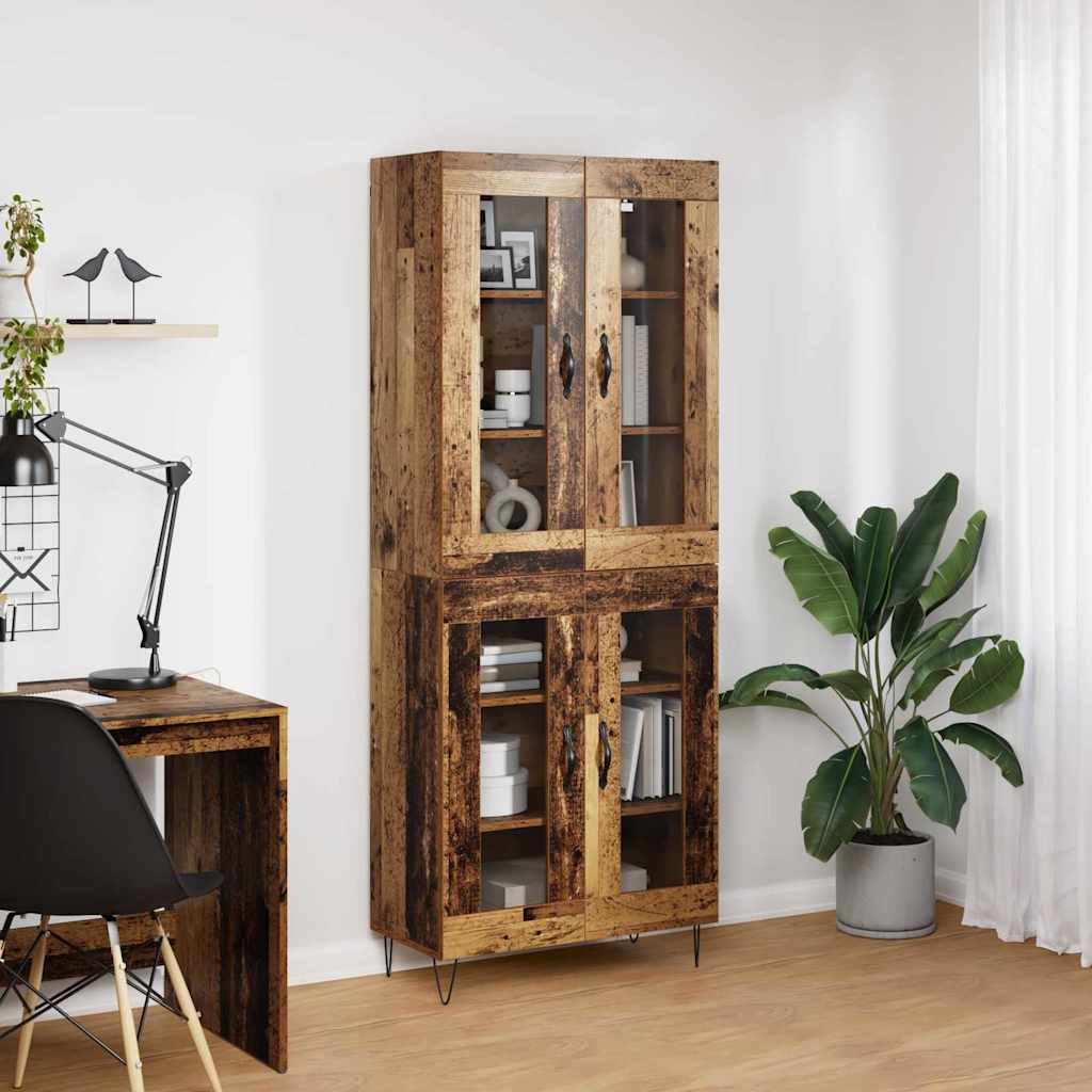 Haut Armoire Bois Ancien 69,5 x 34 x 180 cm Bois d'ingénierie - XIOS