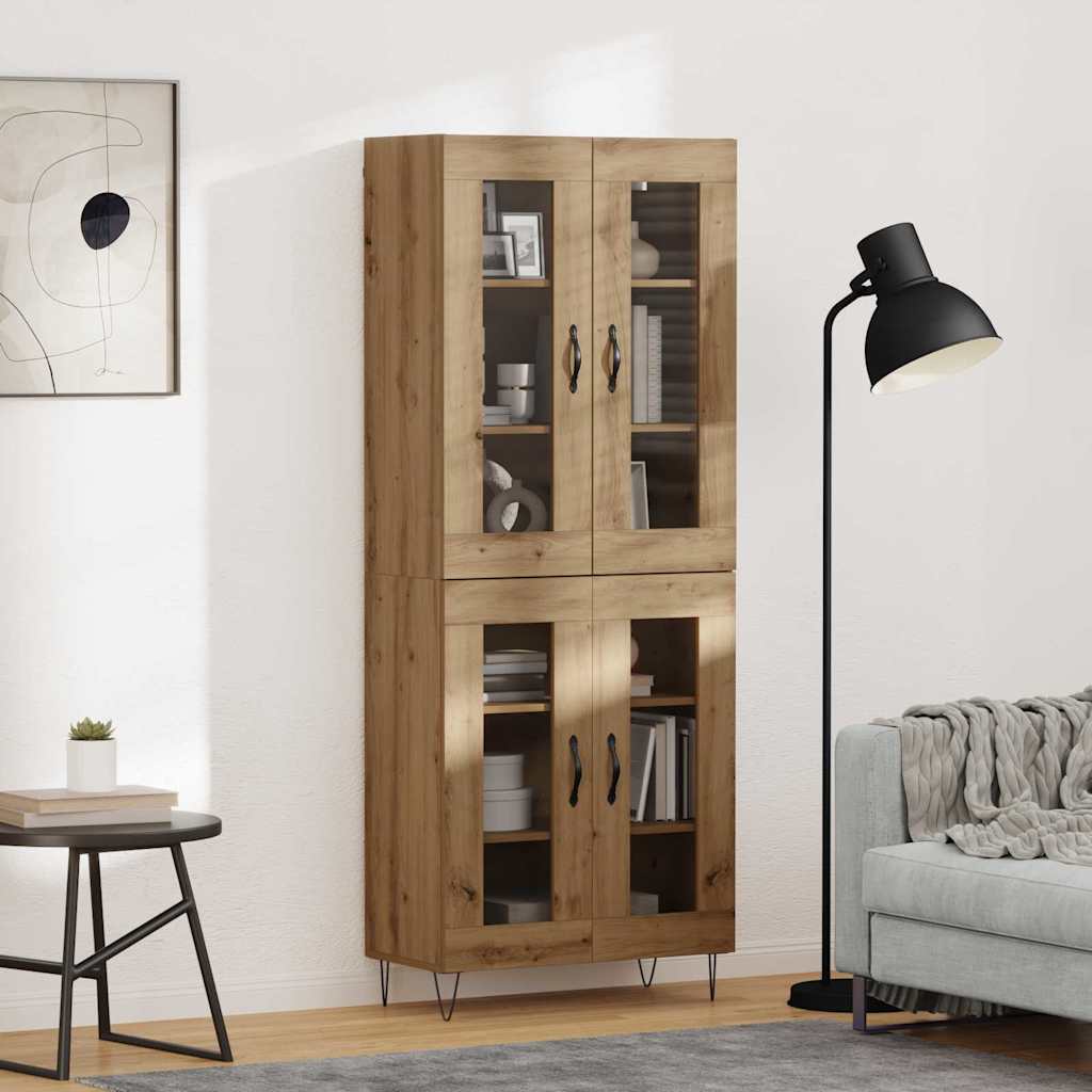 Haut Armoire Chêne artisanal 69,5 x 34 x 180 cm - XIOS