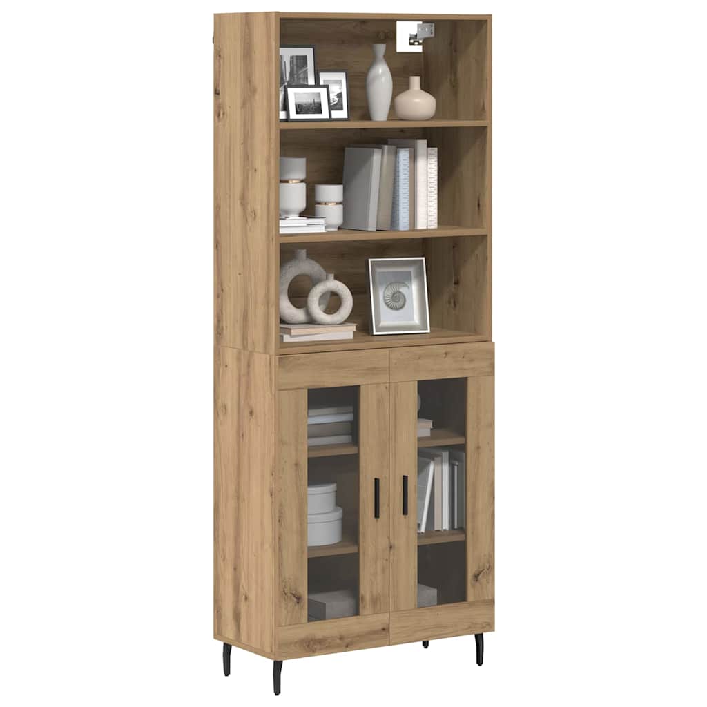 Haut Armoire Chêne artisanal 69,5 x 34 x 180 cm - XIOS