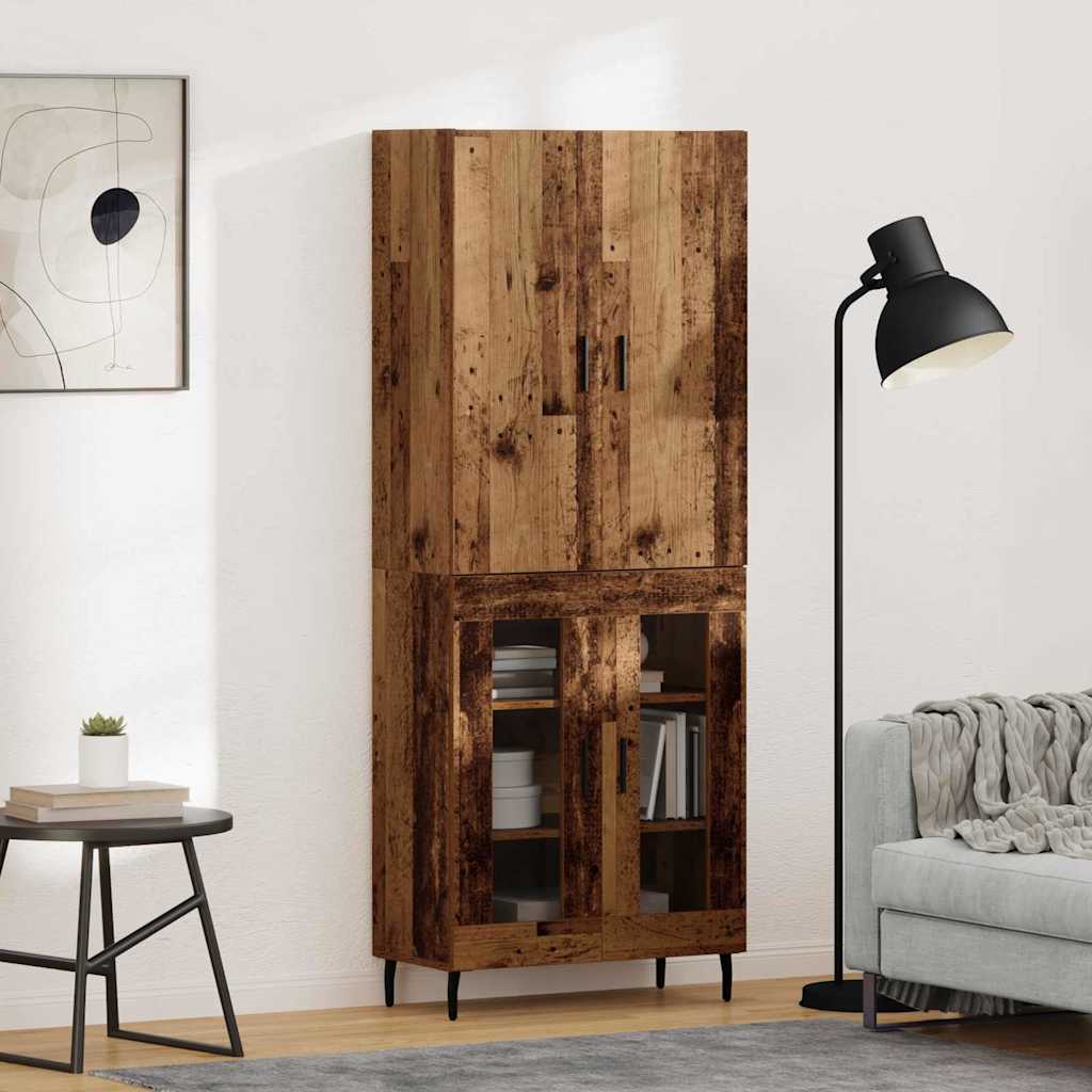 Haut Armoire Bois ancien 69,5 x 34 x 180 cm Bois d'ingénierie - XIOS