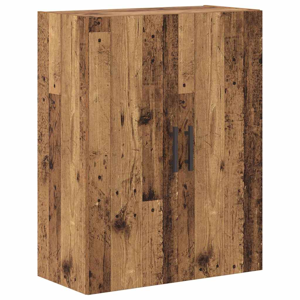 Haut Armoire 2 pcs Bois Ancien Bois Aggloméré et Verre - XIOS