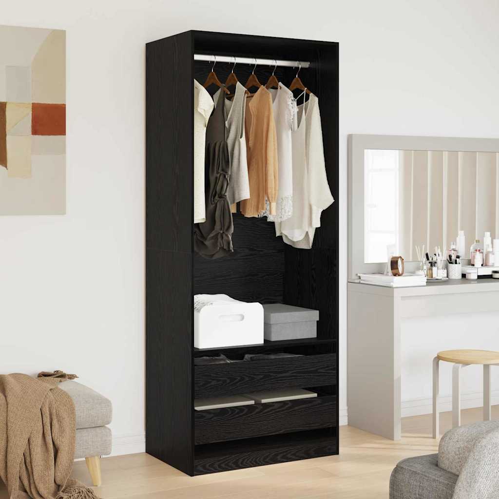 Armoire Chêne noir 80 x 50 x 200 cm Bois d'ingénierie - XIOS