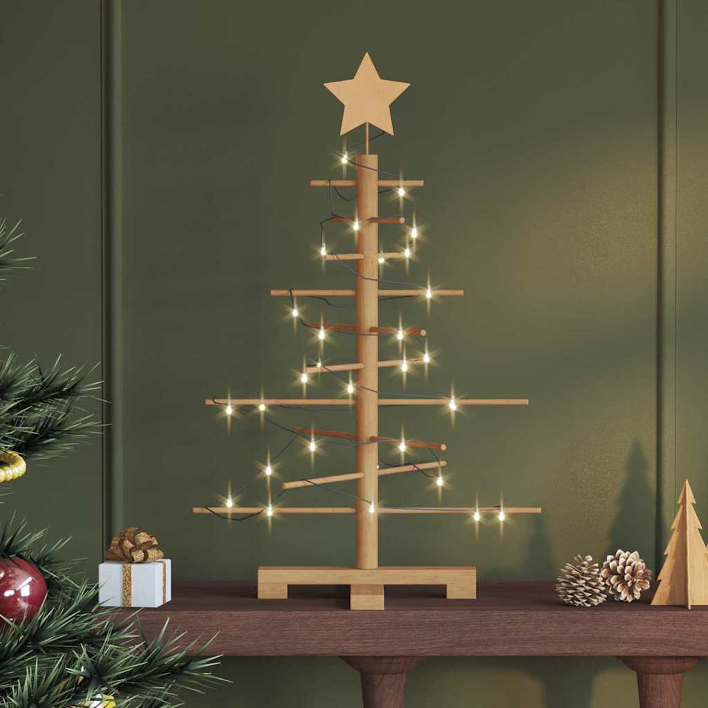 Arbre de Noël en bois avec support Marron 75 cm Bambou - XIOS