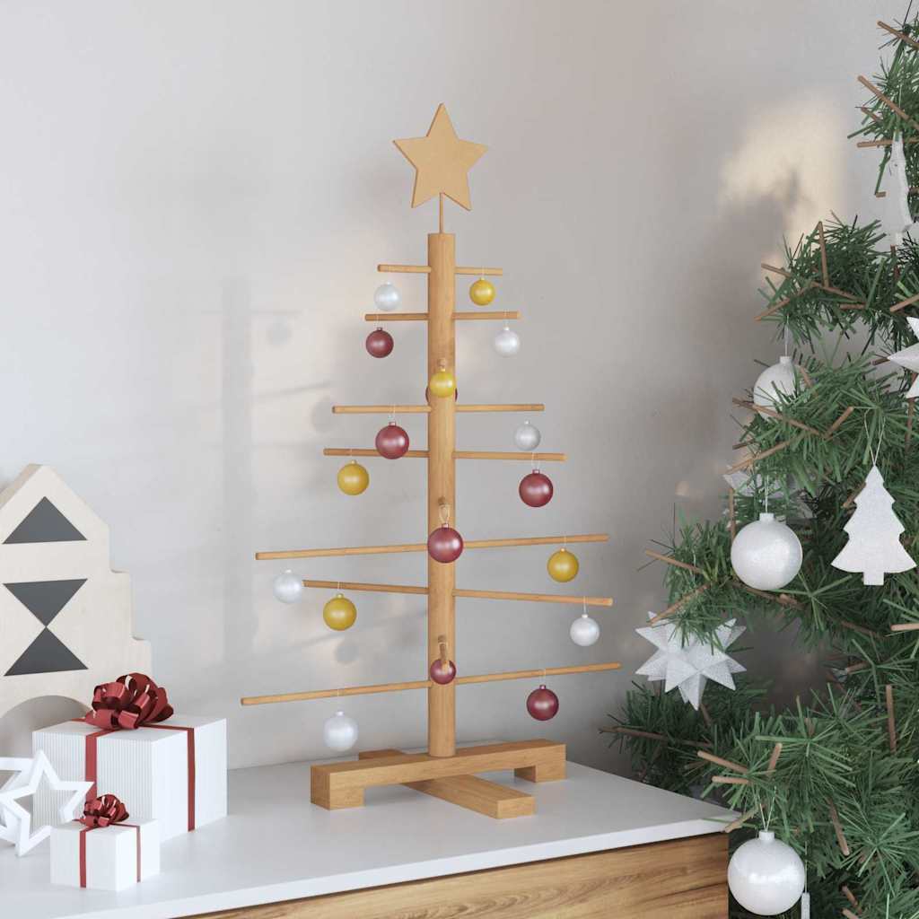 Arbre de Noël en bois avec support Marron 75 cm Bambou - XIOS