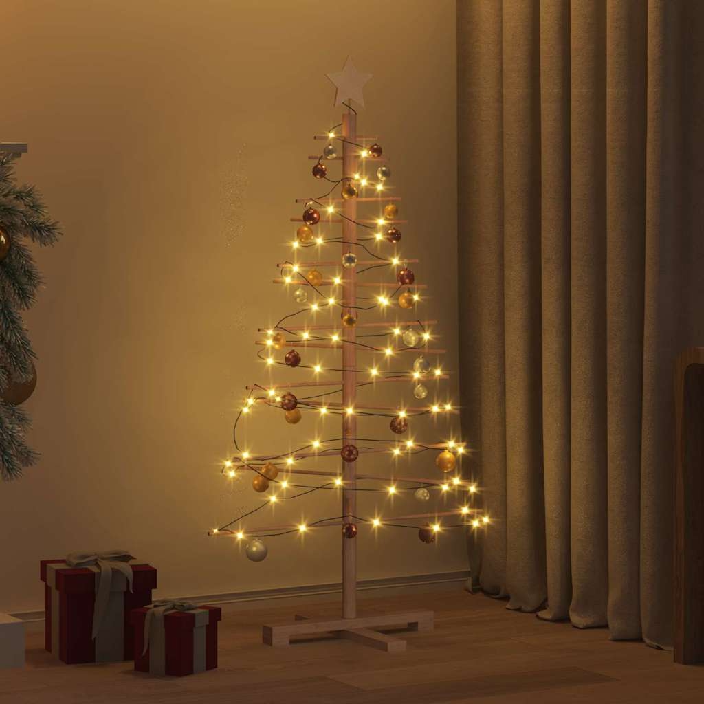 Arbre de Noël en bois avec support Marron 125 cm Bambou - XIOS