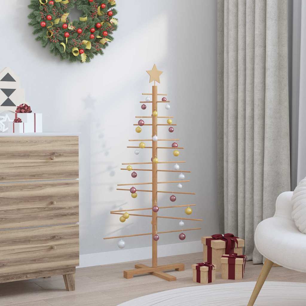 Arbre de Noël en bois avec support Marron 125 cm Bambou - XIOS