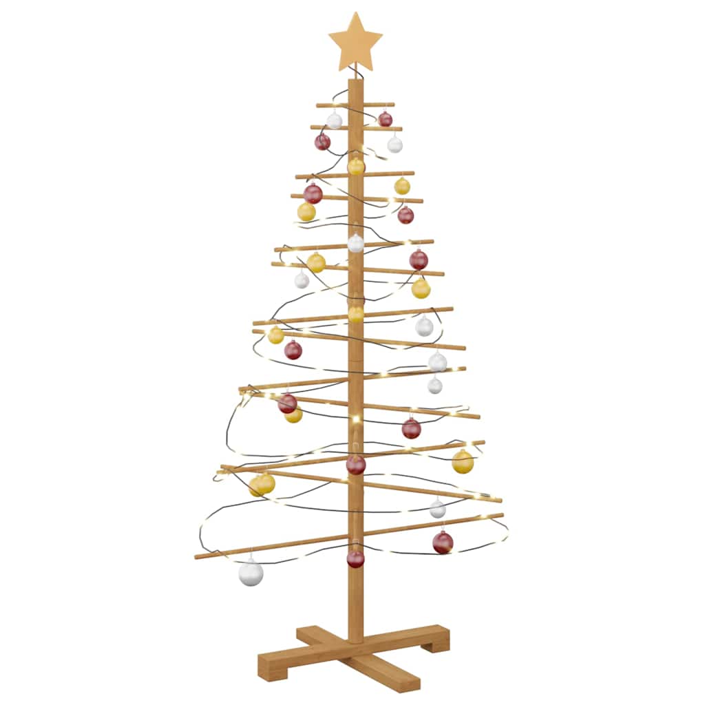 Arbre de Noël en bois avec support Marron 125 cm Bambou - XIOS