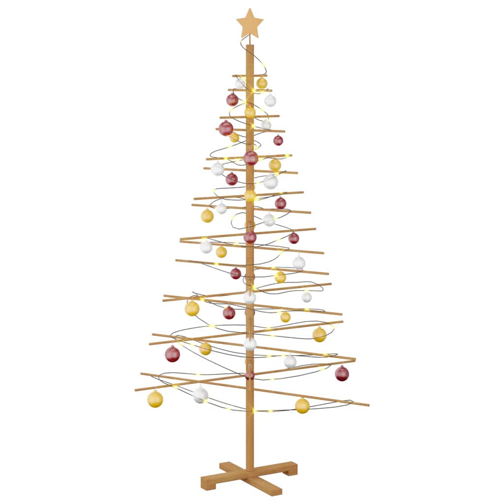 Arbre de Noël en bois avec support Marron 180 cm Bambou - XIOS