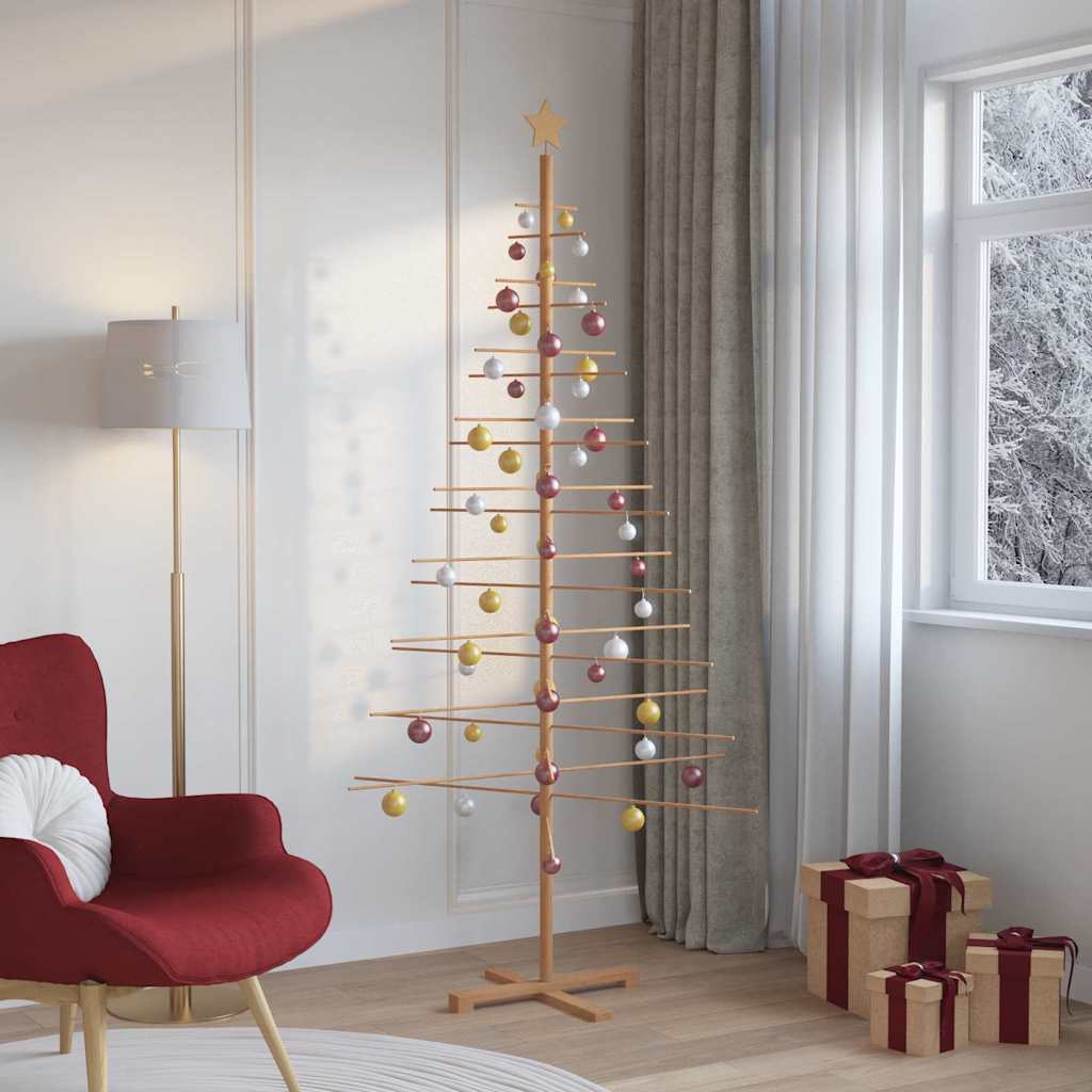 Arbre de Noël en bois avec support Marron 210 cm Bambou - XIOS