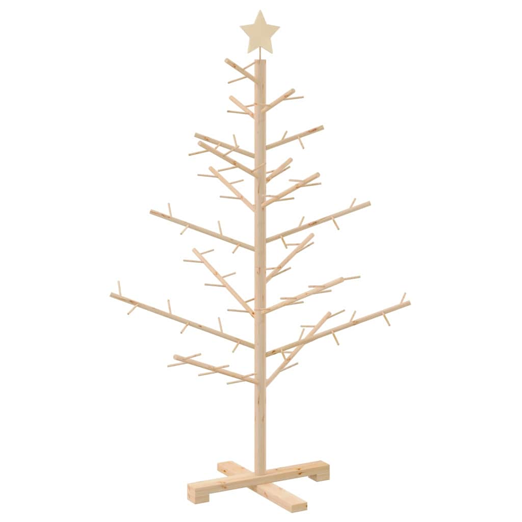 Arbre de Noël en bois Naturel 125 cm Bois massif en pin - XIOS