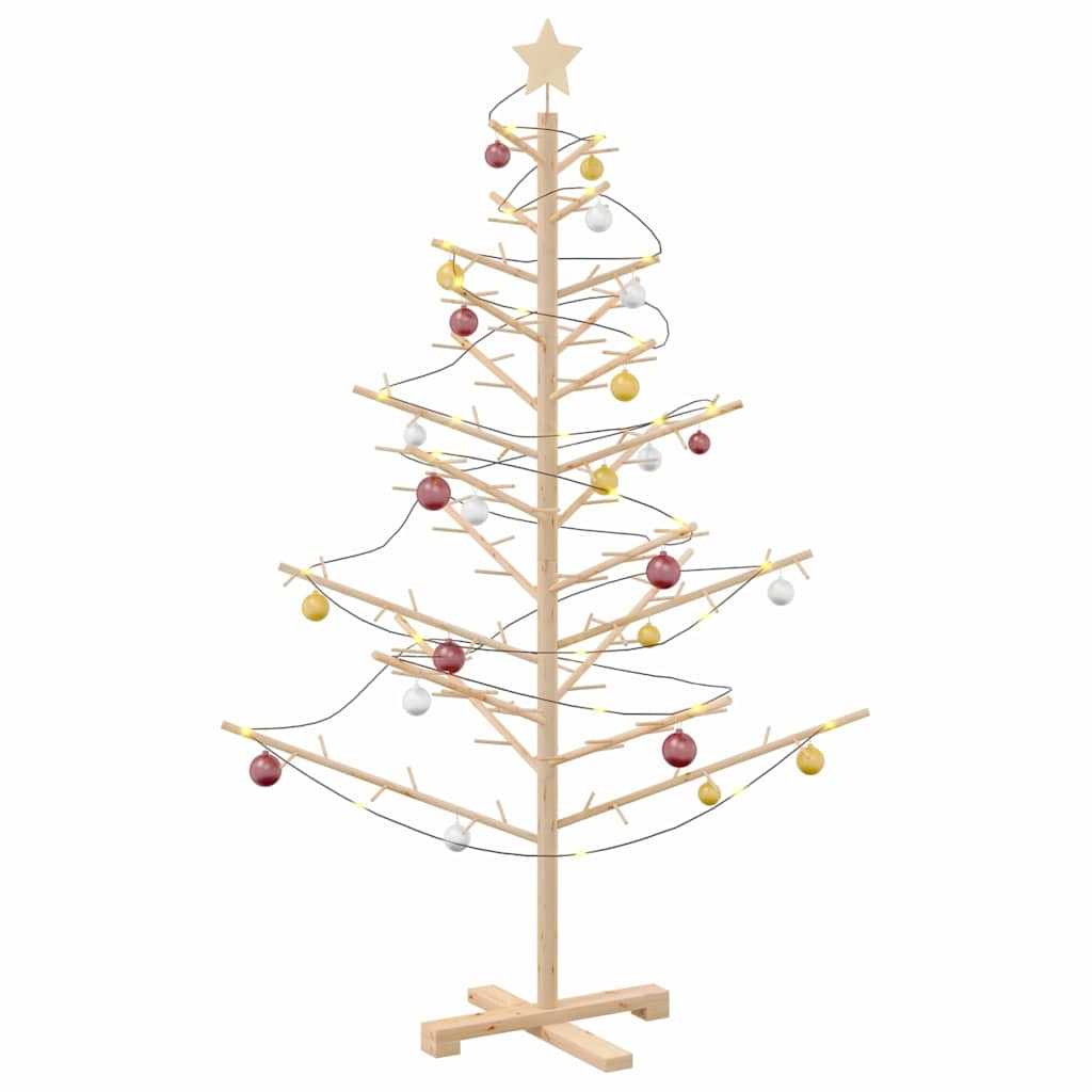 Arbre de Noël en bois Naturel 150 cm Bois massif en pin - XIOS