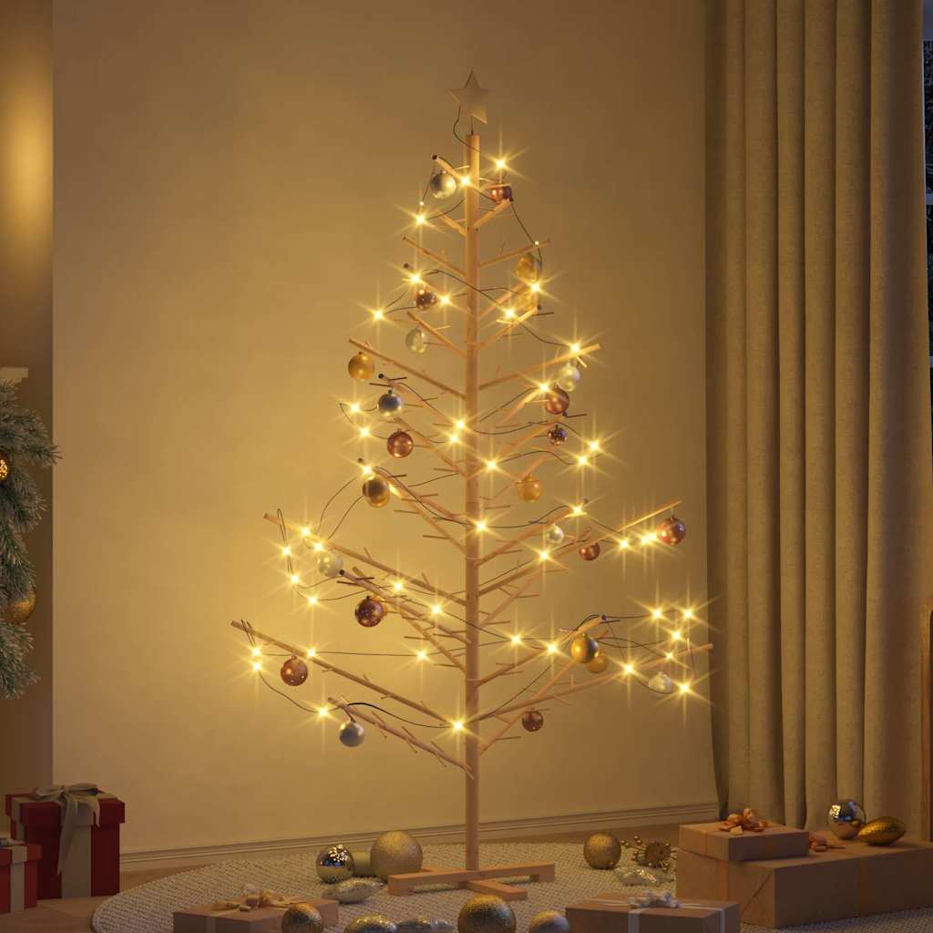 Arbre de Noël en bois Naturel 180 cm Bois massif en pin - XIOS