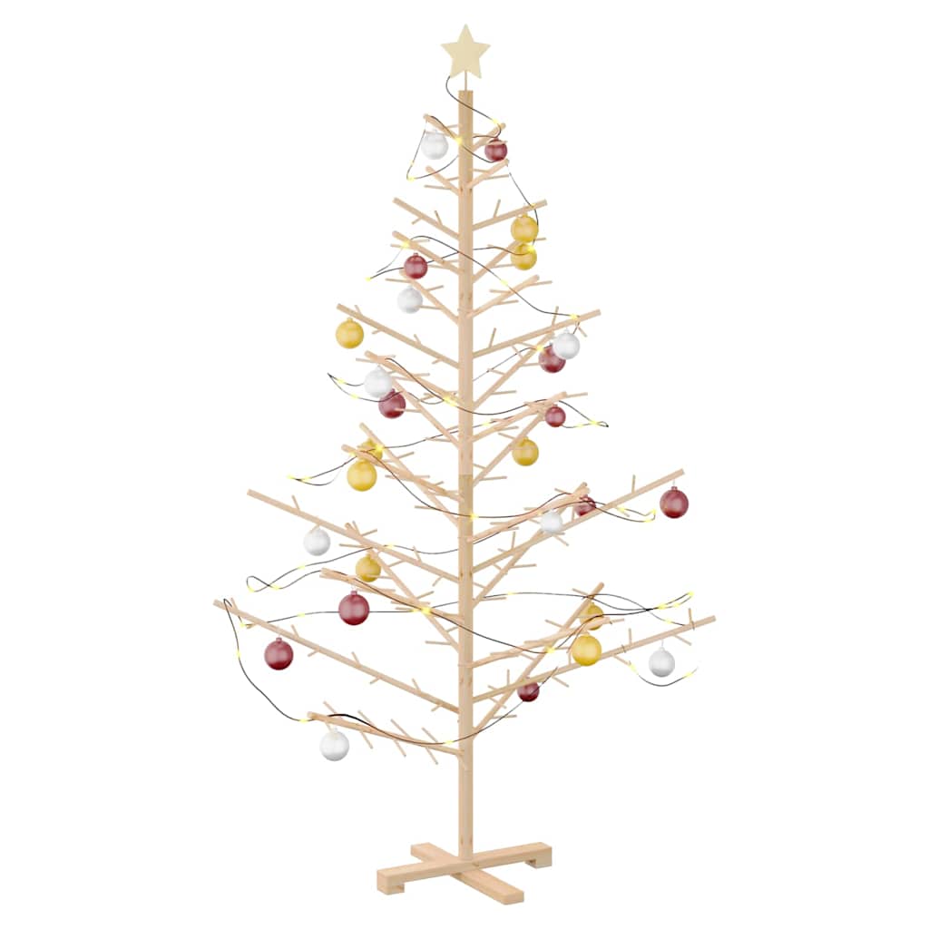 Arbre de Noël en bois Naturel 180 cm Bois massif en pin - XIOS