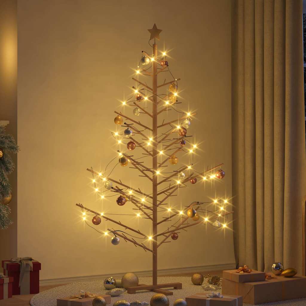 Arbre de Noël en bois Marron 180 cm Bois massif en pin - XIOS