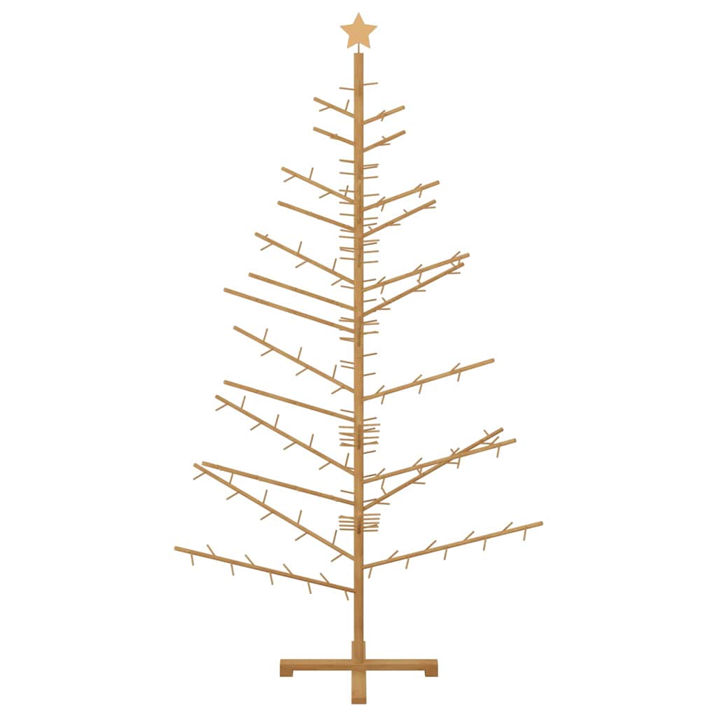 Arbre de Noël en bois Marron 210 cm Bois massif en pin - XIOS