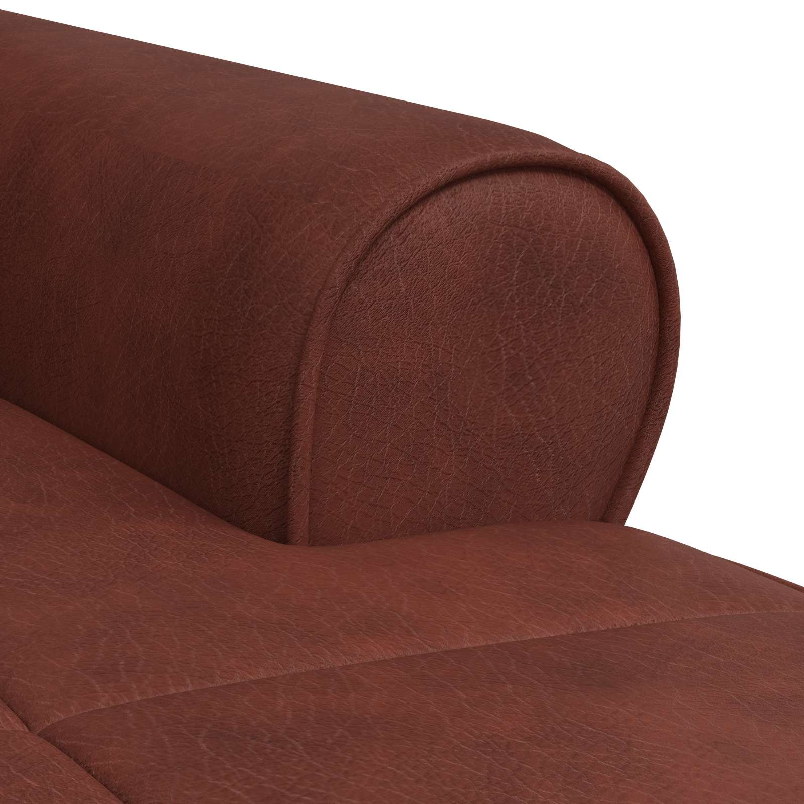 Chaise longue Brun Brillant 91 x 157 x 91 cm PU antique - XIOS