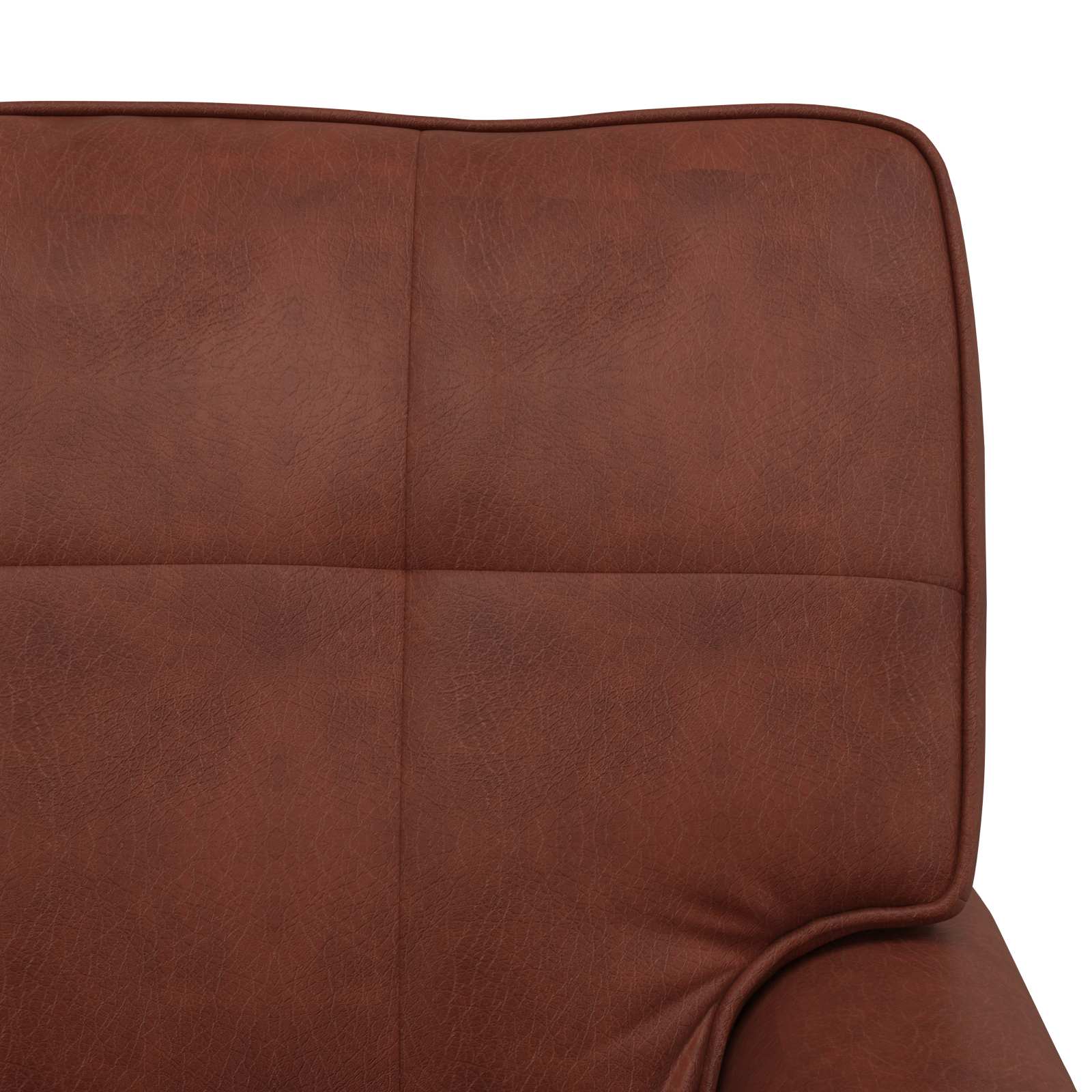 Chaise longue Brun Brillant 91 x 157 x 91 cm PU antique - XIOS