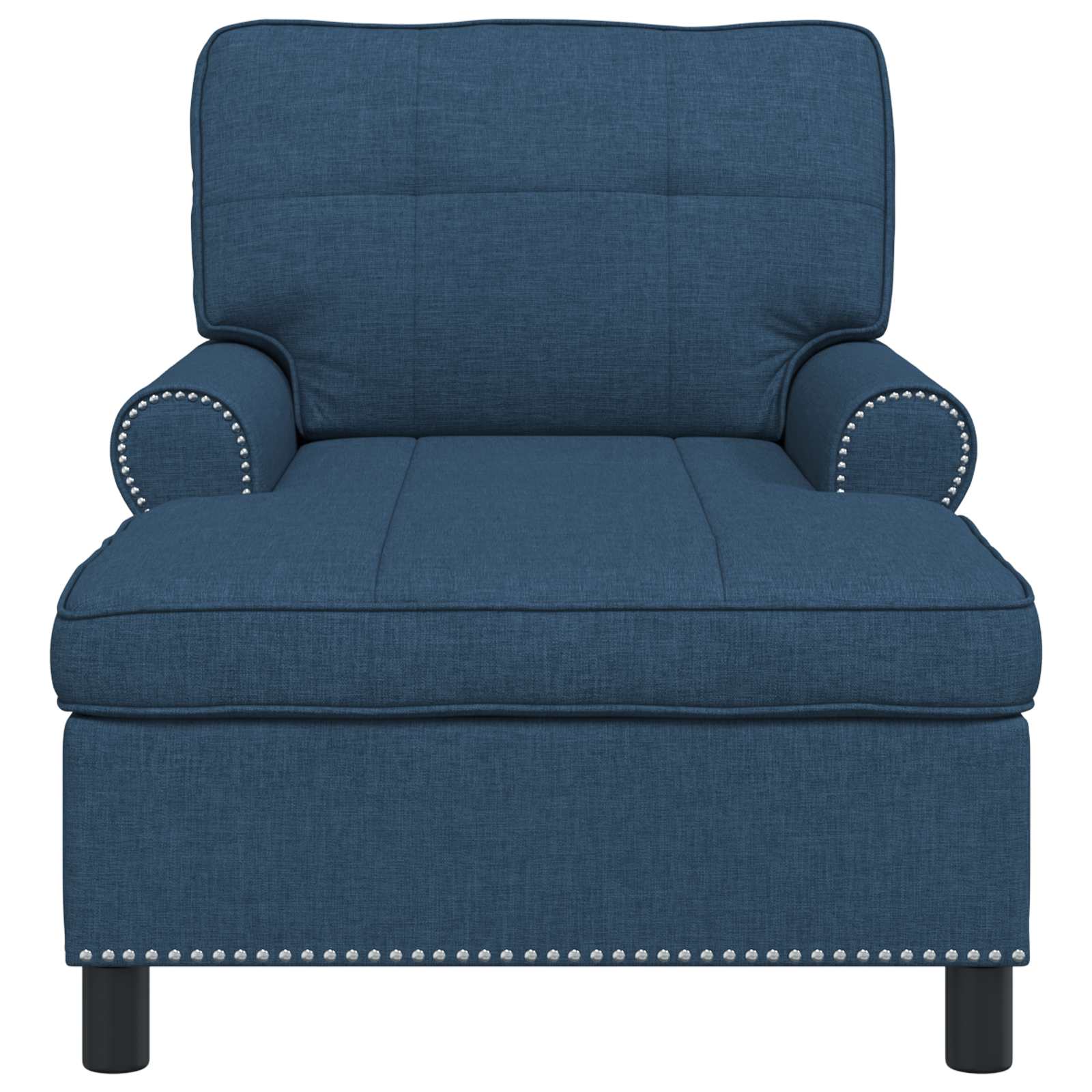 Chaise longue avec coussin Bleu 91 x 157 x 91 cm tissu - XIOS