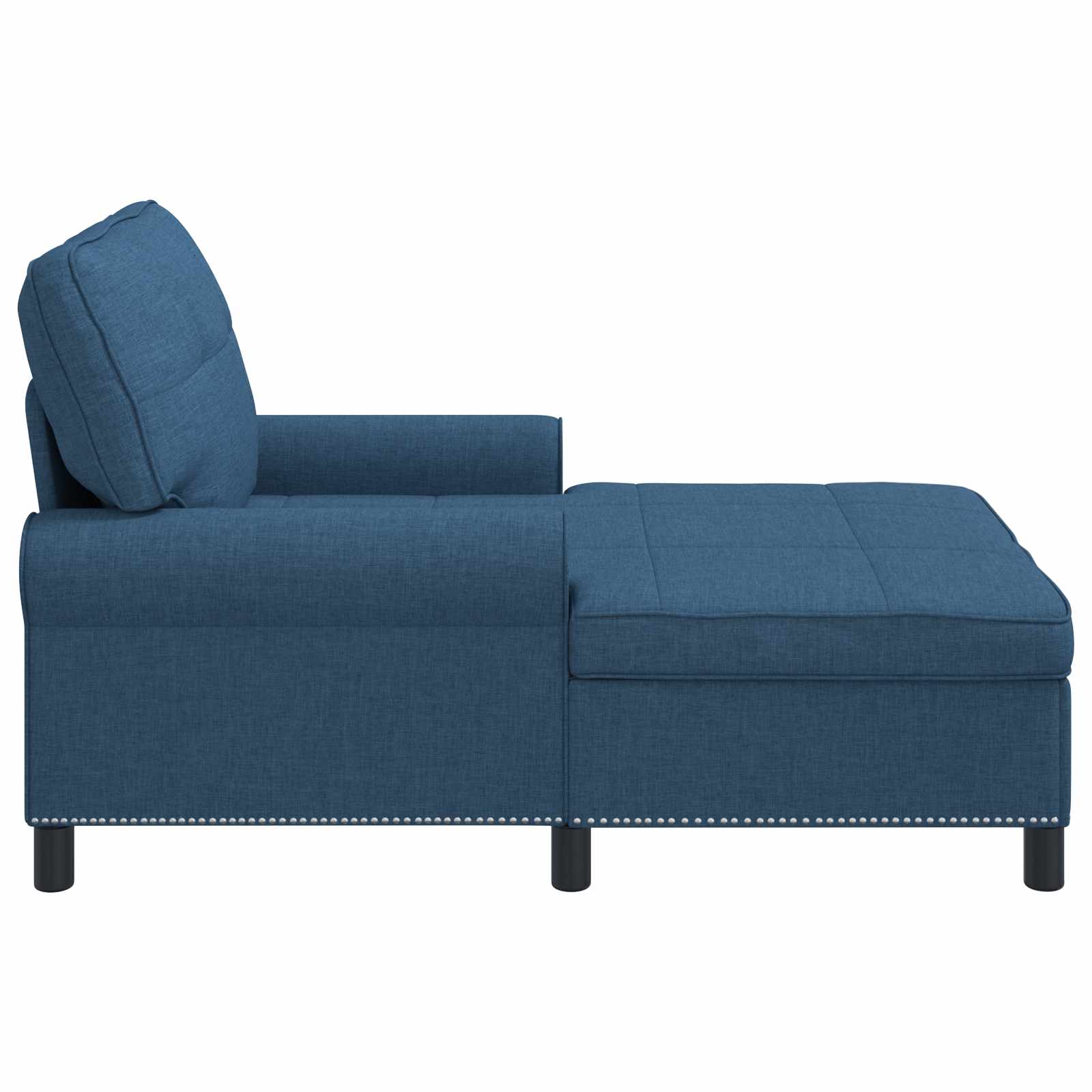 Chaise longue avec coussin Bleu 91 x 157 x 91 cm tissu - XIOS