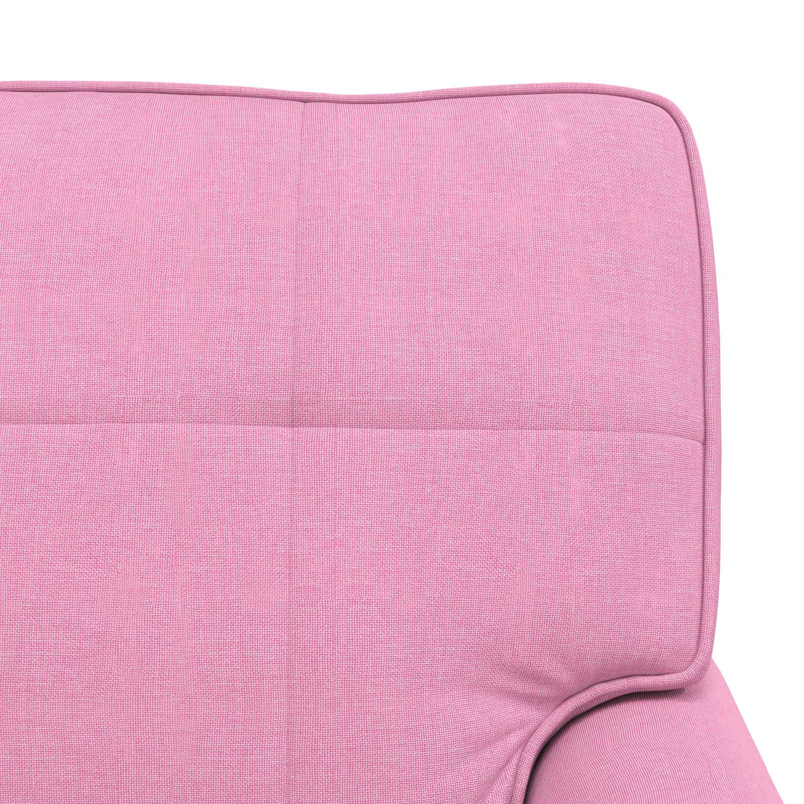 Chaise longue avec coussin Rose 91 x 157 x 91 cm tissu - XIOS