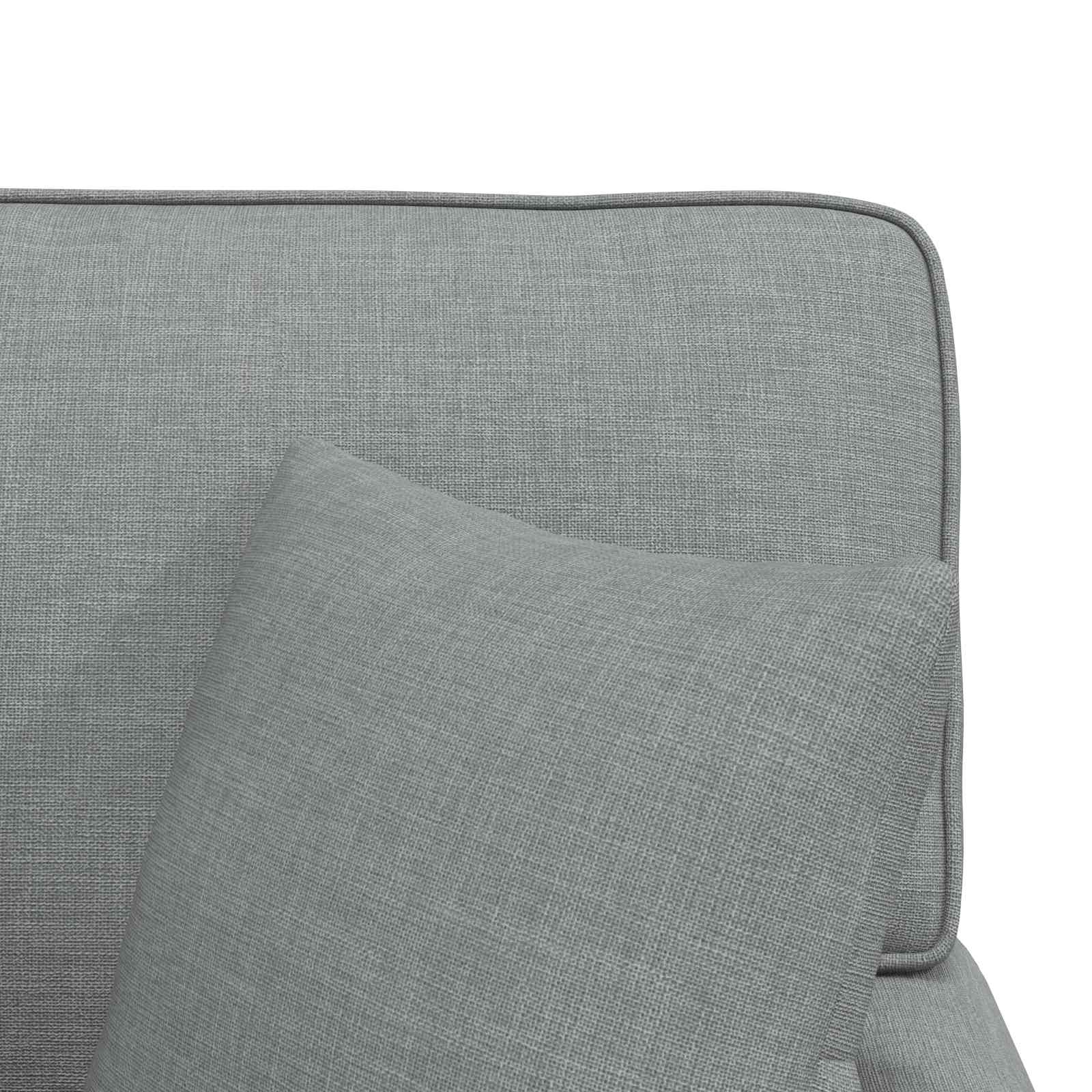 Chaise lounge avec jupe Gris clair 91 x 157 x 91 cm tissu - XIOS
