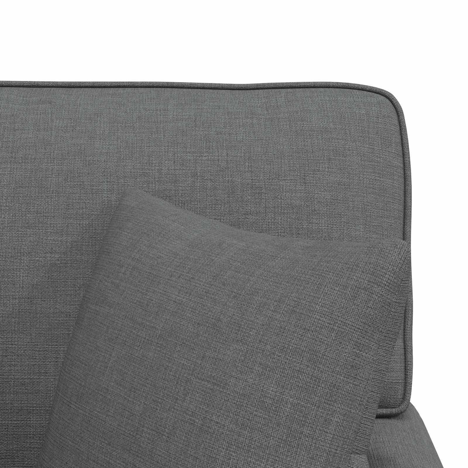 Chaise lounge avec jupe Gris foncé 91 x 157 x 91 cm tissu - XIOS