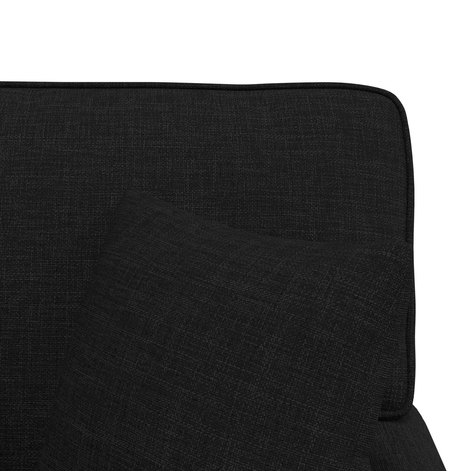 Chaise lounge avec jupe Noir 91 x 157 x 91 cm tissu - XIOS