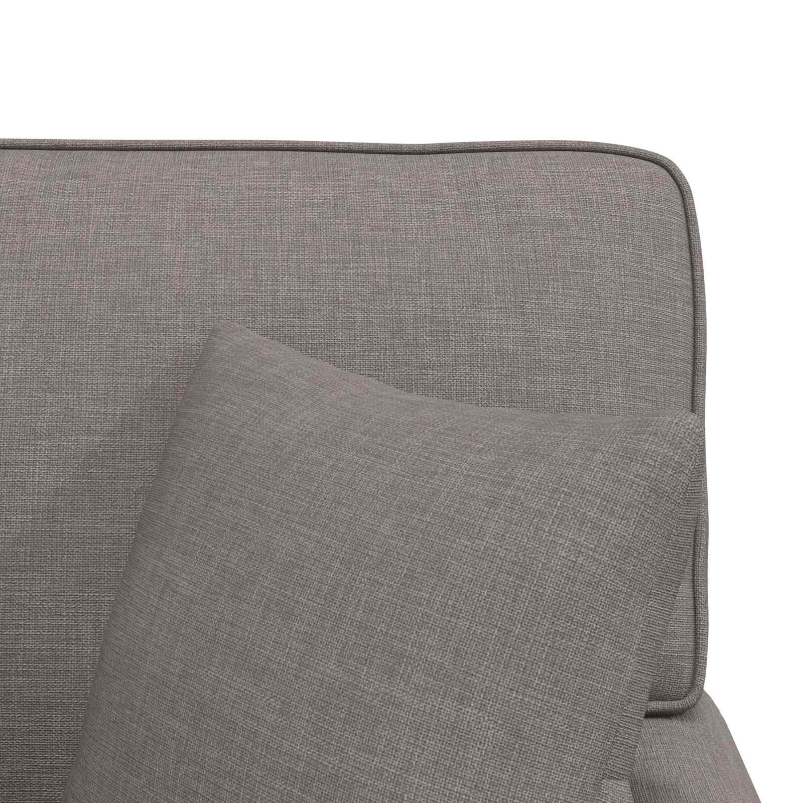Chaise lounge avec jupe avec coussin 3 pcs Taupe tissu - XIOS