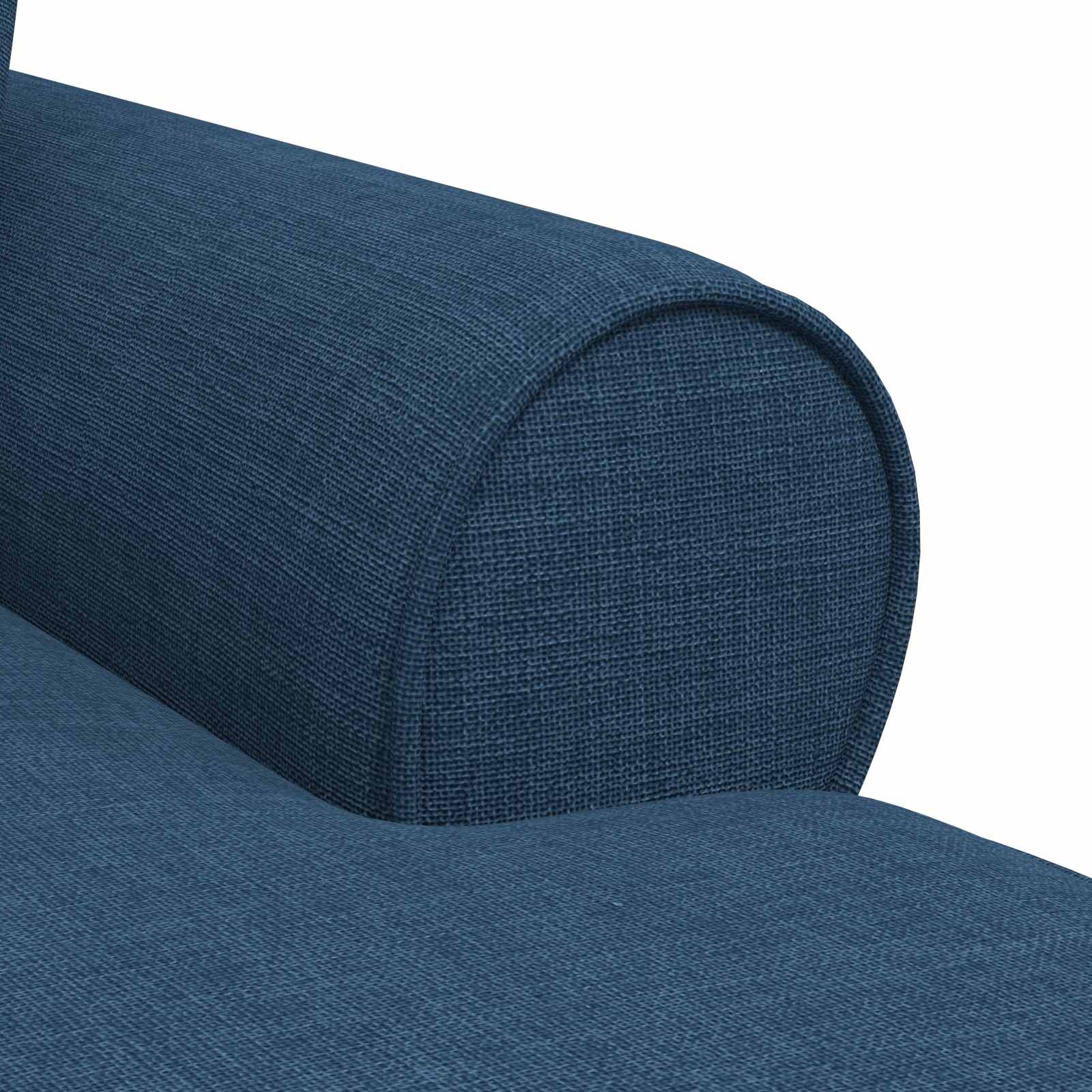 Chaise lounge avec jupe avec coussin 3 pcs Bleu tissu - XIOS
