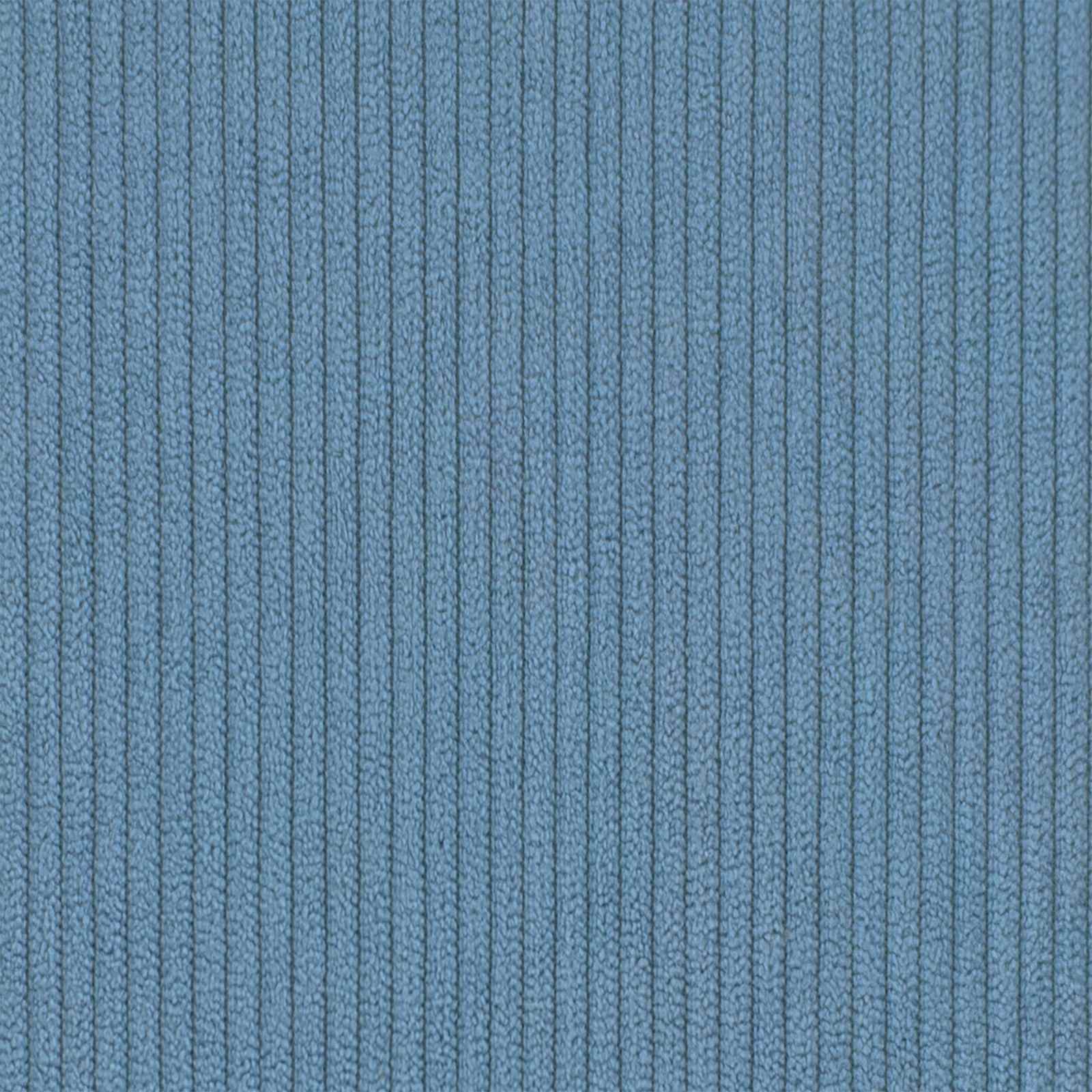 Chaise lounge avec jupe 3 pcs Bleu Tissu en velours côtelé - XIOS