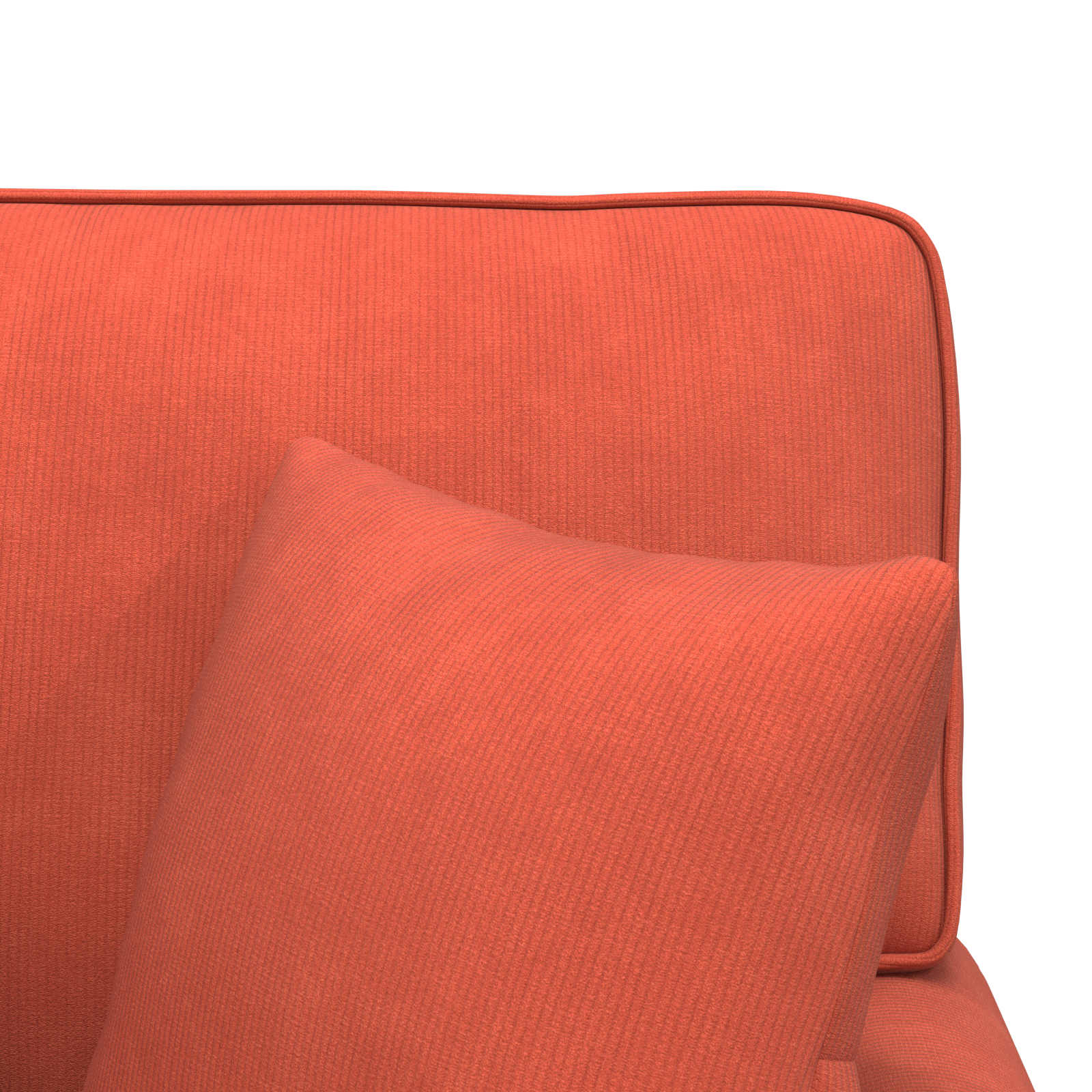 Chaise lounge avec jupe avec coussin 3 pcs Rouge orange - XIOS