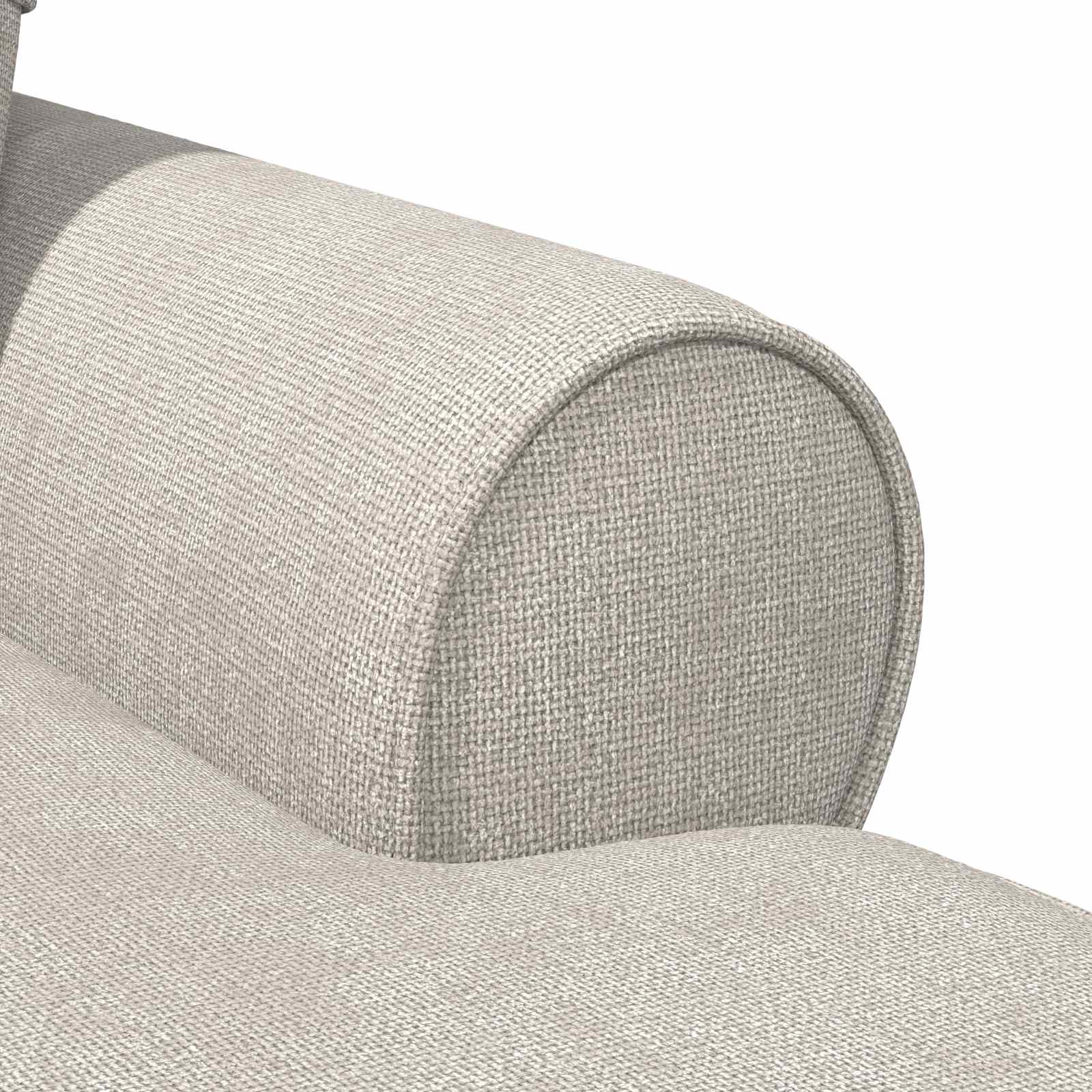 Chaise lounge avec jupe Crème 157 x 91 x 91 cm ARES - XIOS