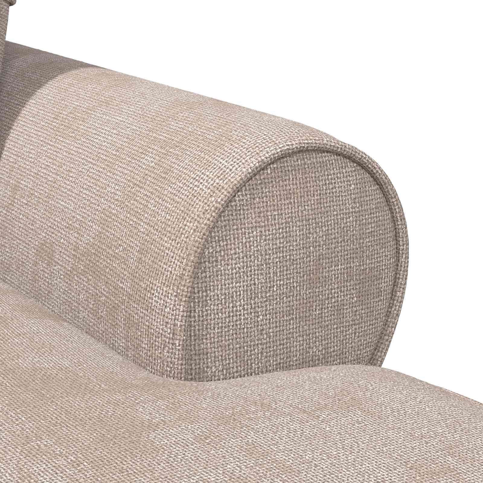 Chaise lounge avec jupe Beige 157 x 91 x 91 cm ARES - XIOS