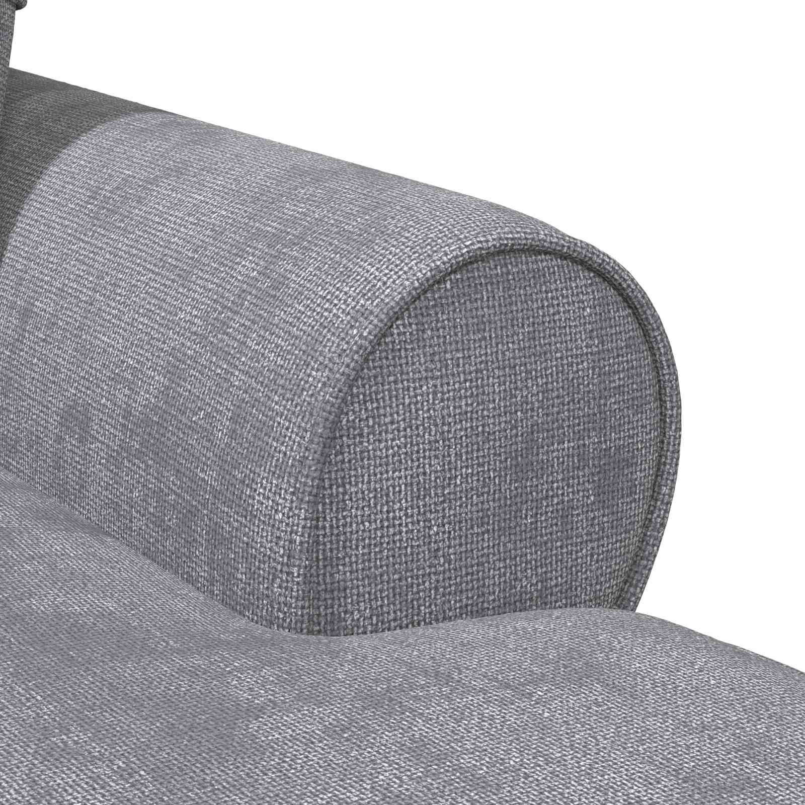 Chaise lounge avec jupe Gris clair 157 x 91 x 91 cm ARES - XIOS