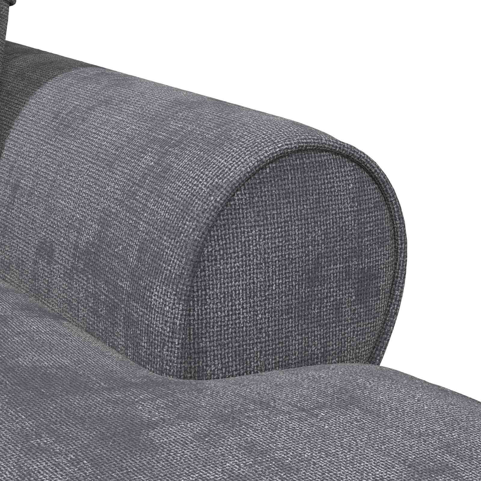 Chaise lounge avec jupe Gris foncé 157 x 91 x 91 cm ARES - XIOS