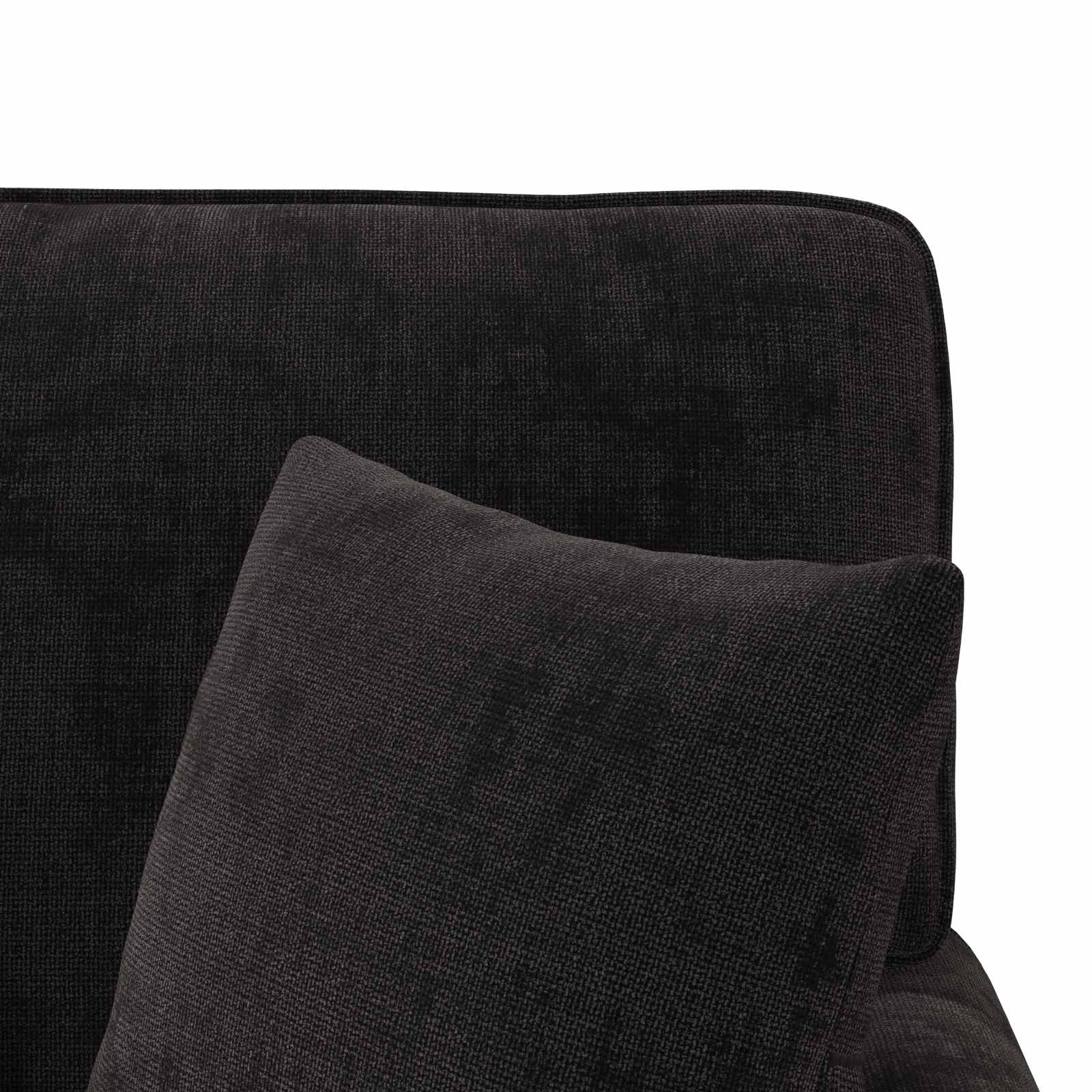 Chaise lounge avec jupe avec coussin Noir 157 x 91 x 91 cm ARES - XIOS