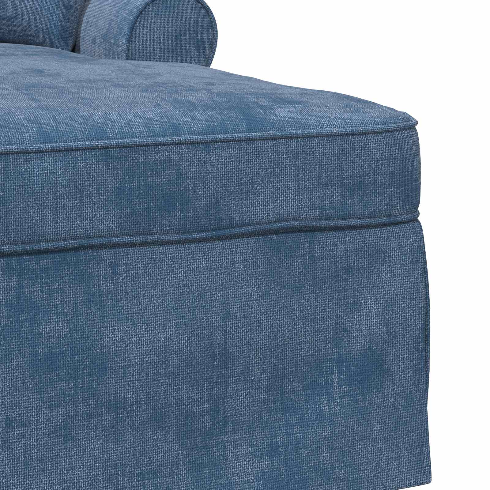 Chaise lounge avec jupe avec coussin Bleu 157 x 91 x 91 cm ARES - XIOS