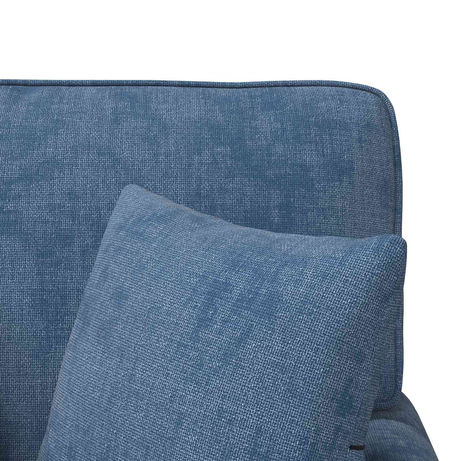 Chaise lounge avec jupe avec coussin Bleu 157 x 91 x 91 cm ARES - XIOS