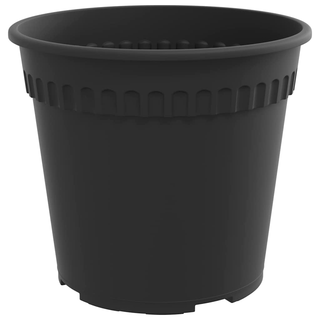 Pots de plantes 6 pcs Noir Ø 19 x 16 cm Plastique - XIOS
